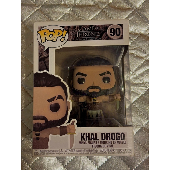 POP! Game of Thrones #90 Character Khal Drogo Reselling for approx $38 - Picture 1 of 2